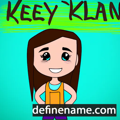 cartoon of the name Kealyn