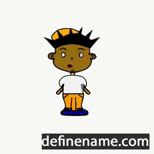 cartoon of the name Keamogetswe