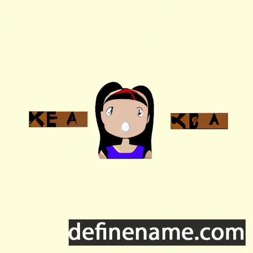 cartoon of the name Keana