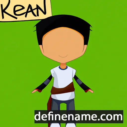 cartoon of the name Keani