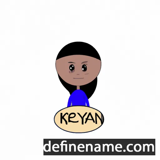 cartoon of the name Keanlyn