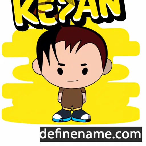 cartoon of the name Keanyn