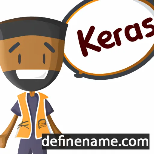 cartoon of the name Kearis