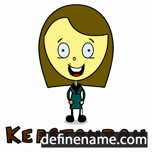 cartoon of the name Kearstin