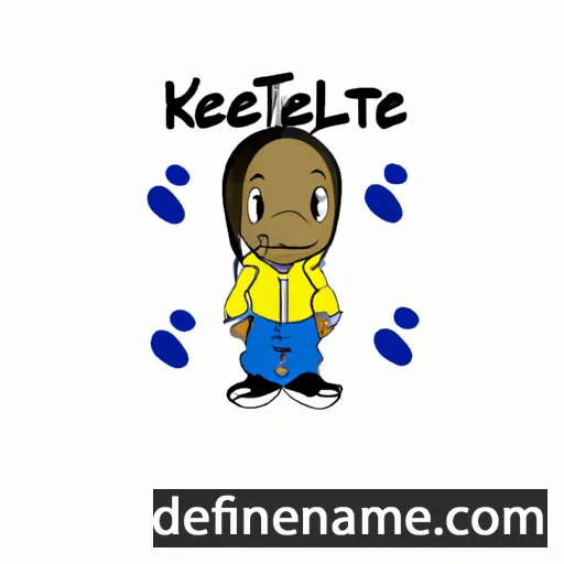 cartoon of the name Keatlile