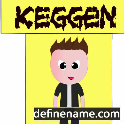 cartoon of the name Keegen