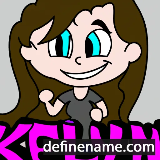 cartoon of the name Keelyn