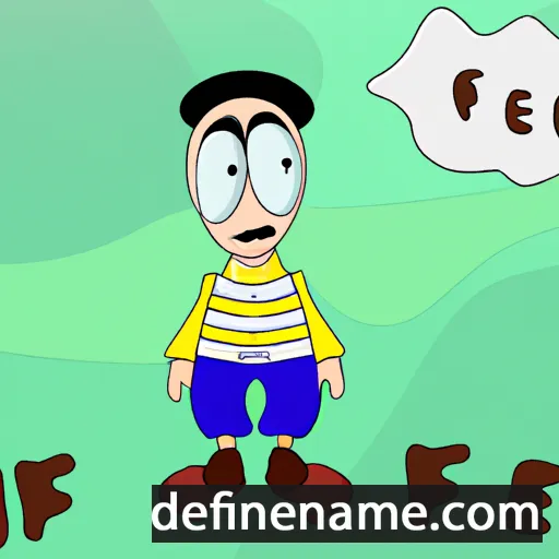 cartoon of the name Kefej