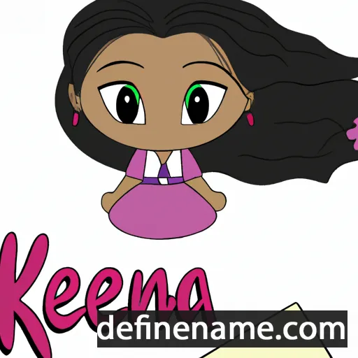 cartoon of the name Keiana