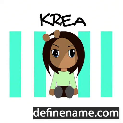 cartoon of the name Keiara