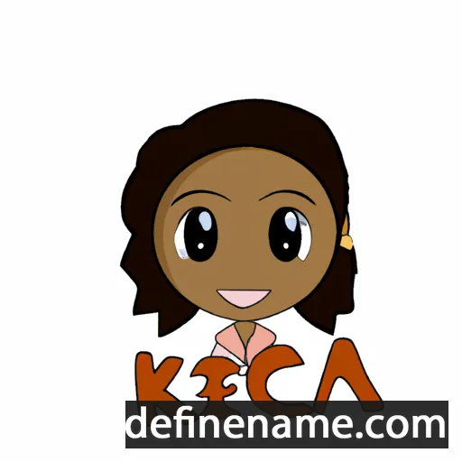 cartoon of the name Keicia